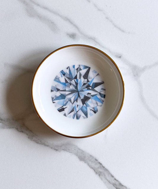 Round Brilliant Cut Diamond Ring Dish